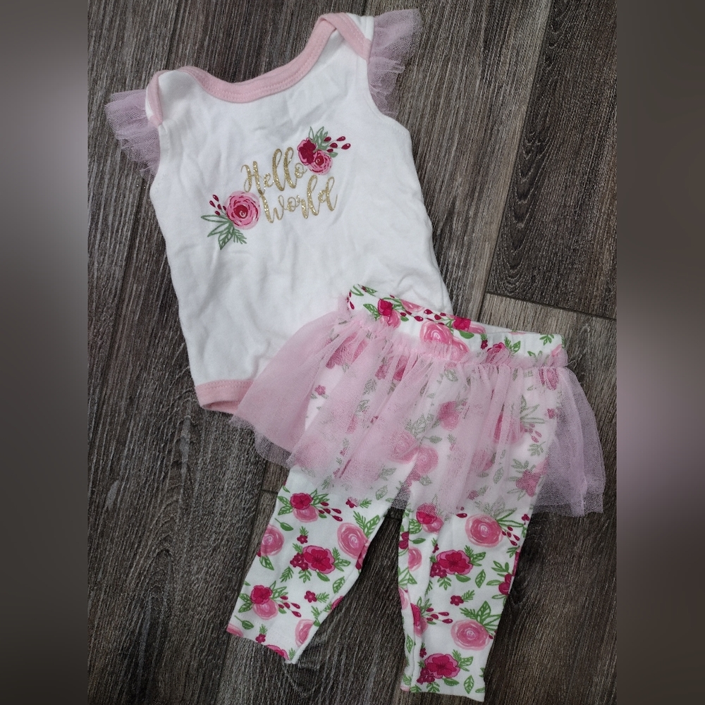 Duck Duck Goose Baby Girls Outfit Size 6-9M
